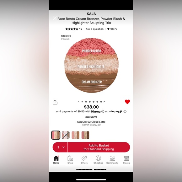 2xKAJA face bento sculpting trio k-beauty makeup - Picture 5 of 8